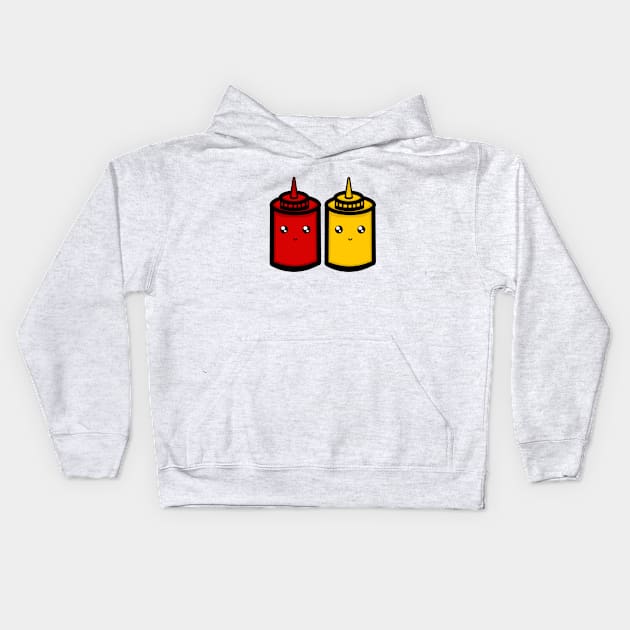 Ketchup and Mustard Kids Hoodie by TeaShirts